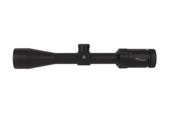 SIG Sauer 3-9x40mm WHISKEY3 rifle scope with quadplex reticle has a 40mm objective